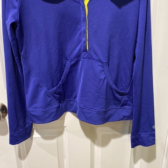 Athleta Funnel Neck Henley Style Pullover EUC - Picture 2 of 10